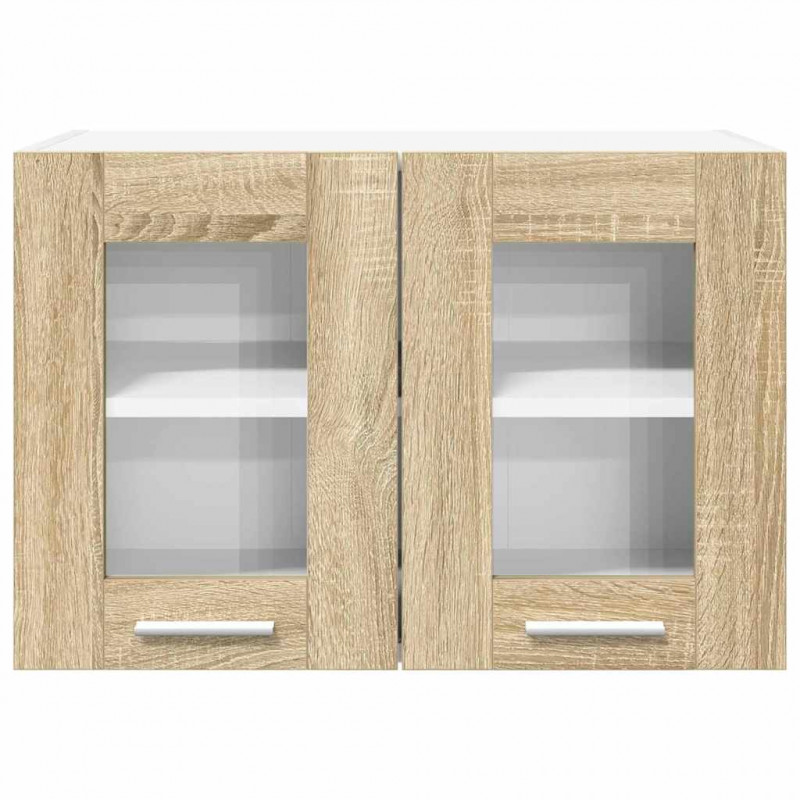 Szafka wisząca z drzwiami 2 pcs Dąb Sonoma 60 x 31 x 40 cm