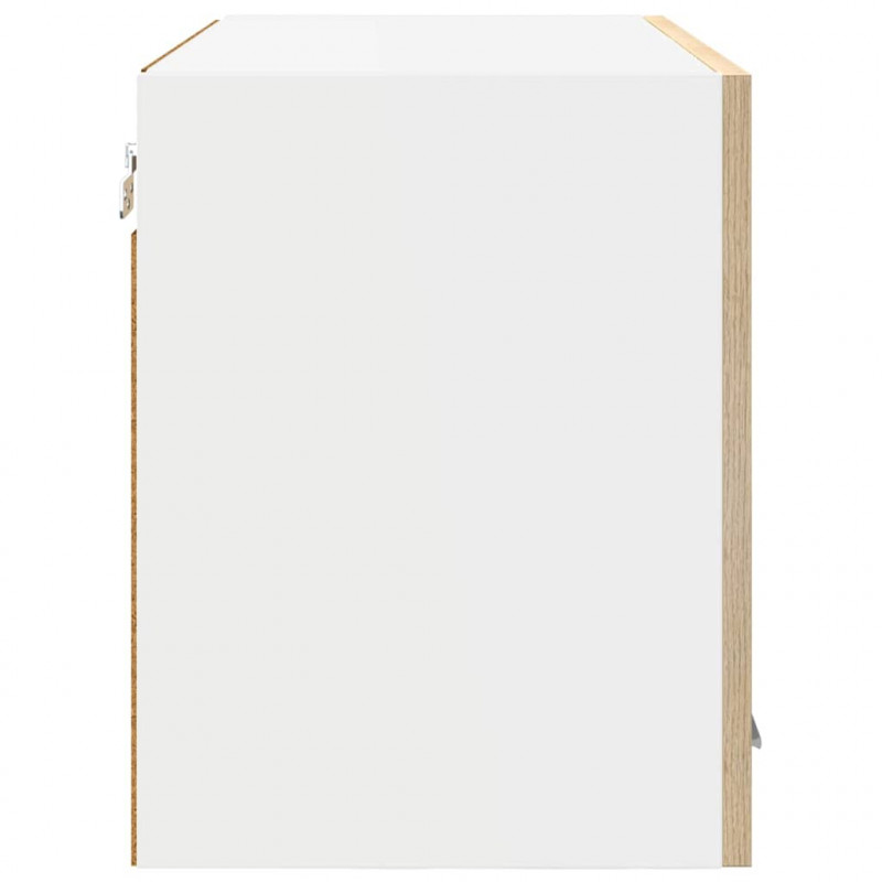 Szafka wisząca z drzwiami 2 pcs Dąb Sonoma 60 x 31 x 40 cm
