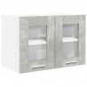 Szafka wisząca z drzwiami 2 pcs Betonowy szary 60 x 31 x 40 cm
