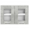 Szafka wisząca z drzwiami 2 pcs Betonowy szary 60 x 31 x 40 cm