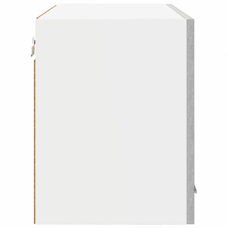 Szafka wisząca z drzwiami 2 pcs Betonowy szary 60 x 31 x 40 cm