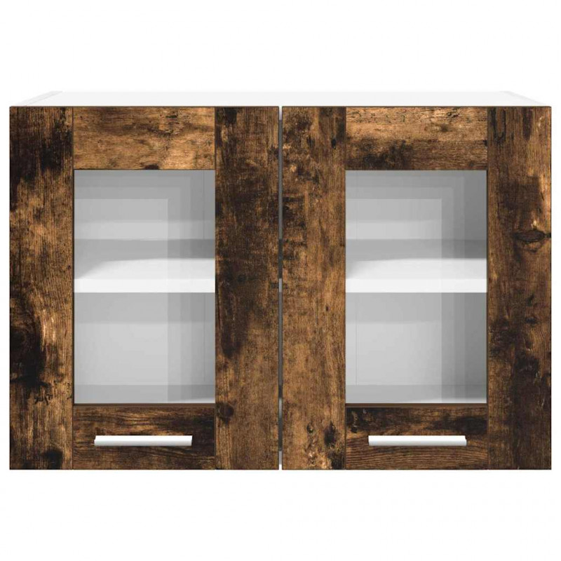 Szafka wisząca z drzwiami 2 pcs Dąb wędzony 60 x 31 x 40 cm