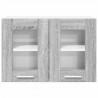 Szafka wisząca z drzwiami 2 pcs Szary Sonoma 60 x 31 x 40 cm