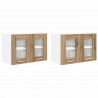 Szafka wisząca Riga 2 pcs Dąb rzemieślniczy 60 x 31 x 40 cm