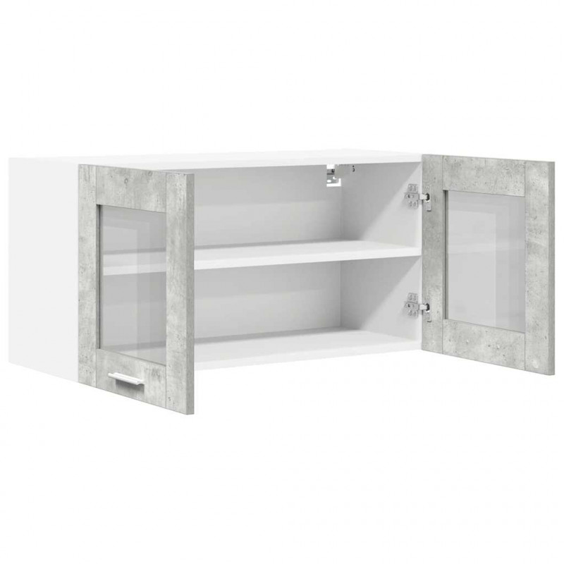 Szafka wisząca Betonowa szarość i biel 80 x 31 x 40 cm