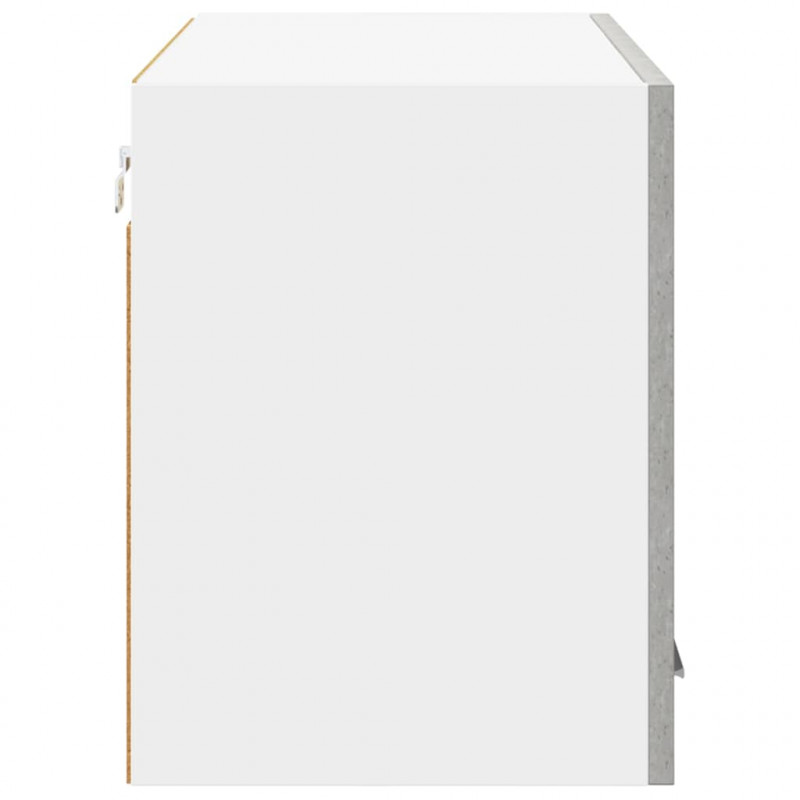 Szafka wisząca Betonowa szarość i biel 80 x 31 x 40 cm
