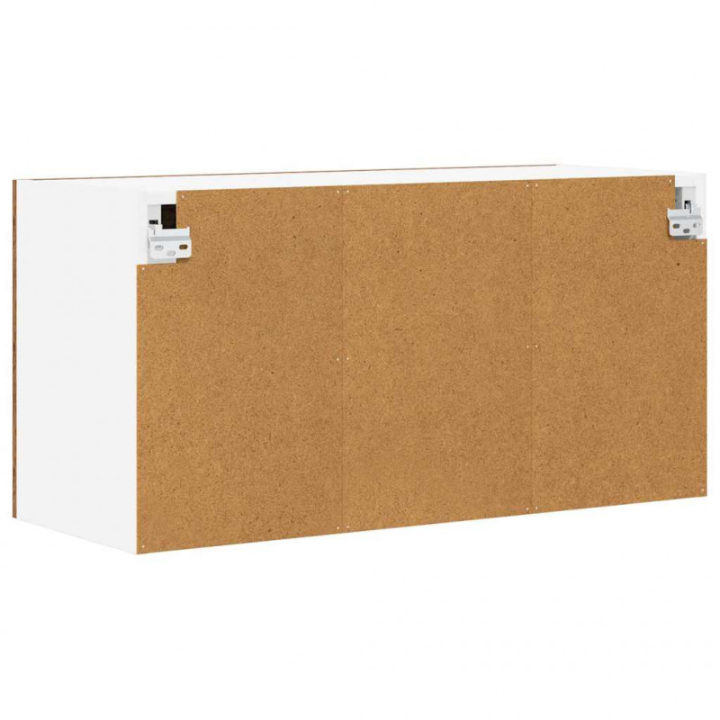 Szafka wisząca z drzwiami Stare Drewno i Biały 80 x 31 x 40 cm