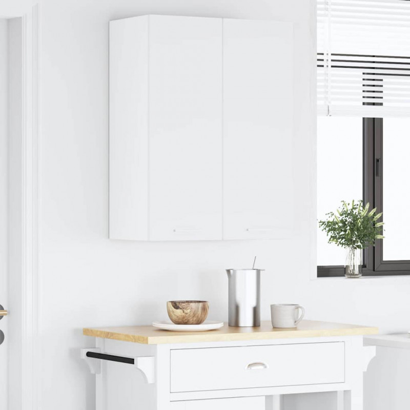Szafka wisząca z przechowywaniem 2 pcs Biały 30 x 31 x 80 cm