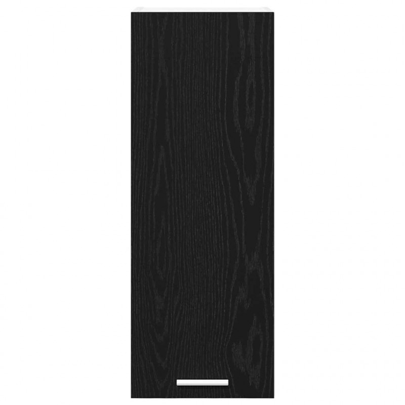 Szafka wisząca 2 pcs Czarny Dąb i Biały 30 x 31 x 80 cm