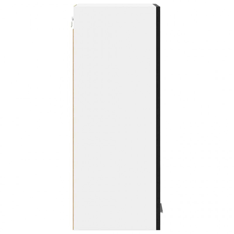 Szafka wisząca 2 pcs Czarny Dąb i Biały 30 x 31 x 80 cm