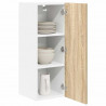 Szafka wisząca 2 pcs Dąb Sonoma i Biały 30 x 31 x 80 cm
