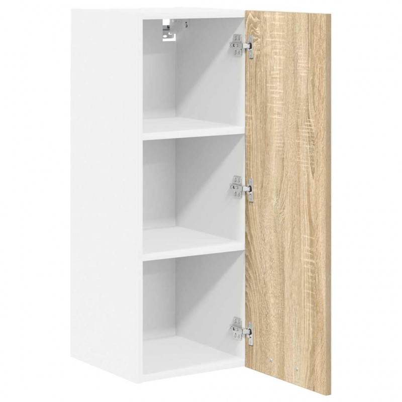 Szafka wisząca 2 pcs Dąb Sonoma i Biały 30 x 31 x 80 cm