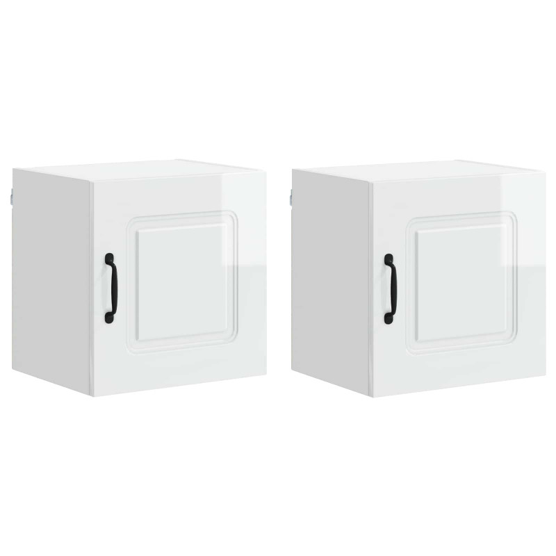 Szafka kuchenna Kalmar 2 pcs Wysoki połysk biały