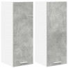 Szafka wisząca 2 pcs Betonowa szarość i biel 30 x 31 x 80 cm