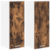 Szafka wisząca Riga 2 pcs Wędzony dąb i biały 30 x 31 x 80 cm