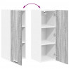 Szafka wisząca 2 pcs Szary Sonoma i Biały 30 x 31 x 80 cm