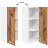 Szafka wisząca 2 pcs Stare Drewno i Biały 30 x 31 x 80 cm