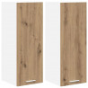 Szafka wisząca 2 pcs Dąb rzemieślniczy i biały 30 x 31 x 80 cm
