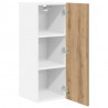 Szafka wisząca 2 pcs Dąb rzemieślniczy i biały 30 x 31 x 80 cm