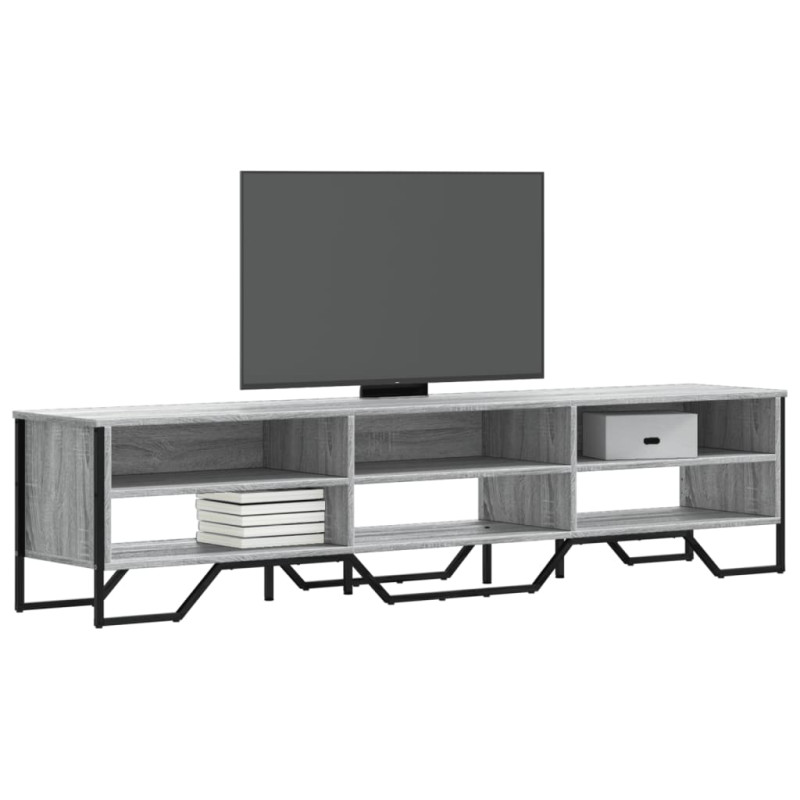 Szafka pod TV, szary dąb sonoma, 180x34x41 cm