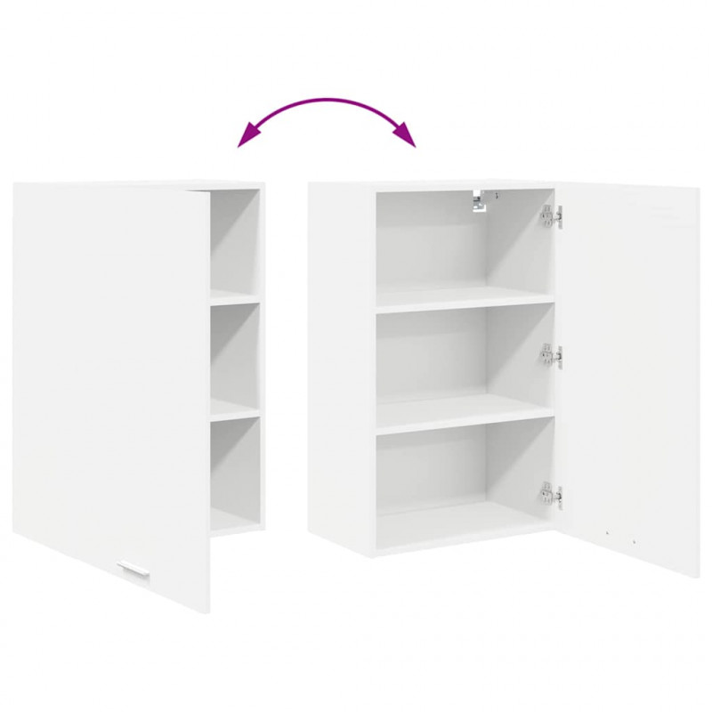 Szafka wisząca Biały 50 x 31 x 80 cm Materiał drewnopochodny