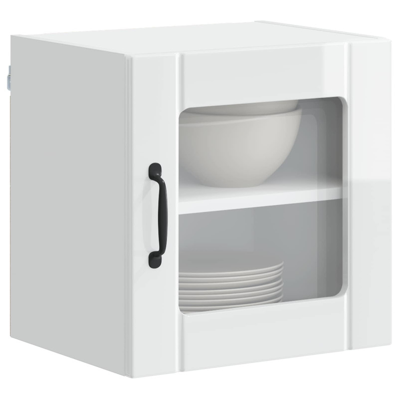 Szafka kuchenna 2 pcs Wysoki połysk biały 40 x 31 x 40 cm