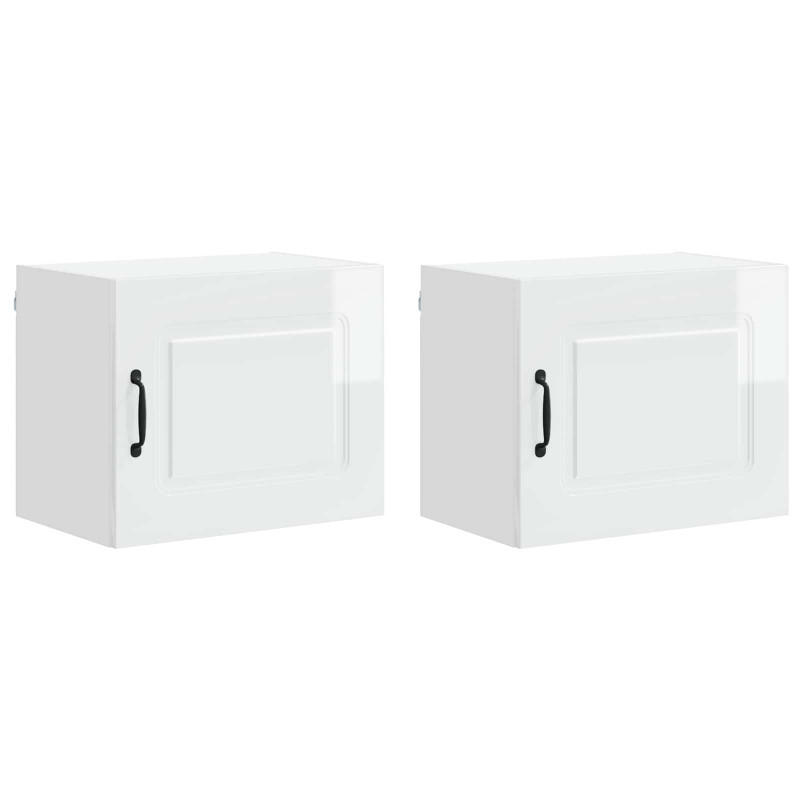 Szafka kuchenna Kalmar 2 pcs Wysoki połysk biały