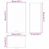 Szafka wisząca z drzwiami Stare Drewno i Biały 50 x 31 x 80 cm