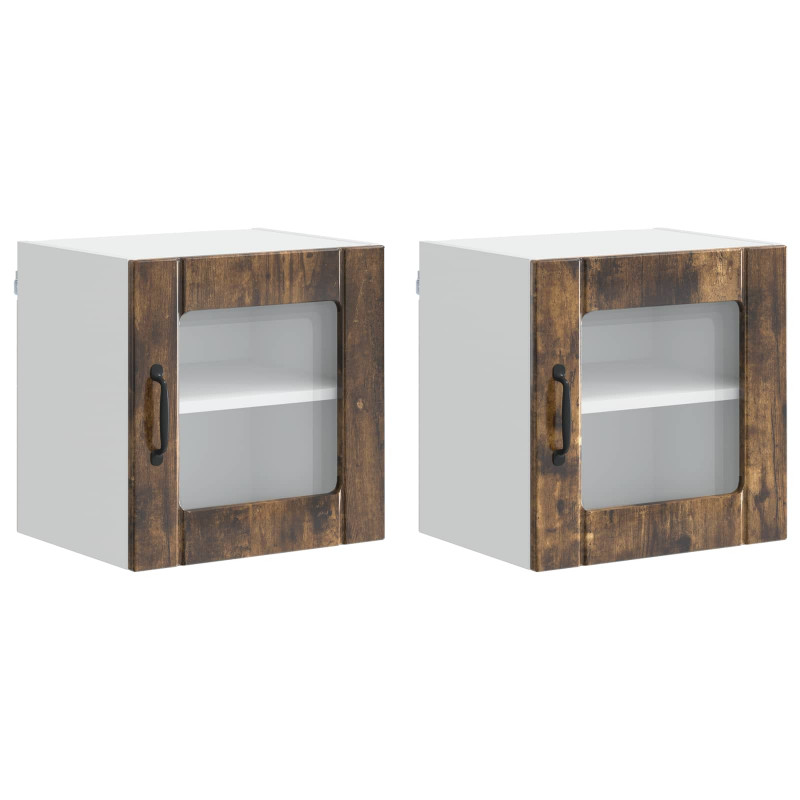Szafka kuchenna 2 pcs Dąb wędzony 40 x 31 x 40 cm