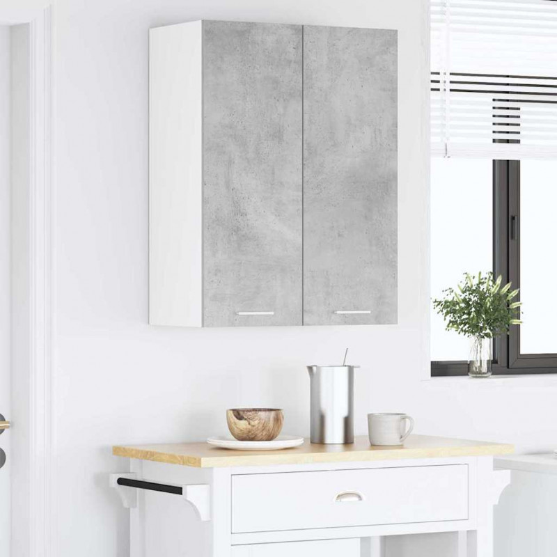 Szafka wisząca z przechowywaniem Betonowy szary 60 x 31 x 80 cm