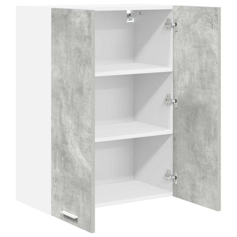 Szafka wisząca z przechowywaniem Betonowy szary 60 x 31 x 80 cm