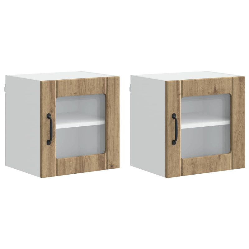 Szafka kuchenna 2 pcs Dąb rzemieślniczy 40 x 31 x 40 cm