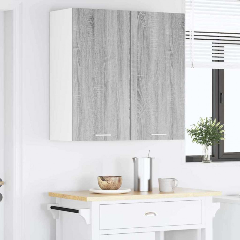 Szafka wisząca z przechowywaniem Szary Sonoma 80 x 31 x 80 cm