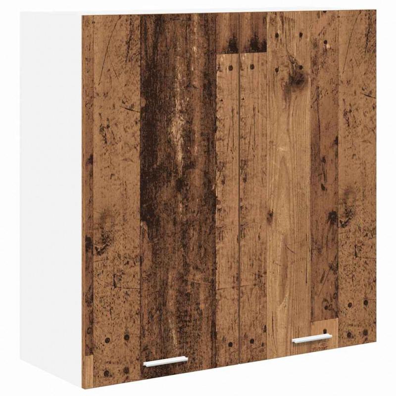 Szafka wisząca z przechowywaniem Stare drewno 80 x 31 x 80 cm
