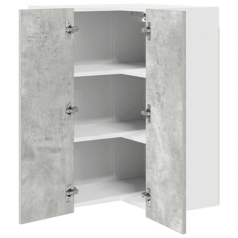 Szafka wisząca Betonowa szarość i biel 57 x 57 x 80 cm