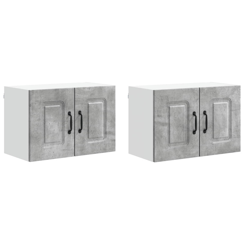 Szafka kuchenna Kalmar 2 pcs Betonowy szary 60 x 31 x 40 cm