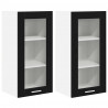 Szafka wisząca z drzwiami 2 pcs Czarny Dąb 40 x 31 x 80 cm