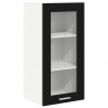 Szafka wisząca z drzwiami 2 pcs Czarny Dąb 40 x 31 x 80 cm