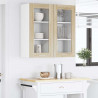 Szafka wisząca z drzwiami 2 pcs Dąb Sonoma 40 x 31 x 80 cm