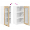 Szafka wisząca z drzwiami 2 pcs Dąb Sonoma 40 x 31 x 80 cm