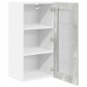 Szafka wisząca z drzwiami 2 pcs Betonowy szary 40 x 31 x 80 cm