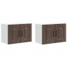 Szafka kuchenna Kalmar 2 pcs Brązowy dąb 60 x 31 x 40 cm