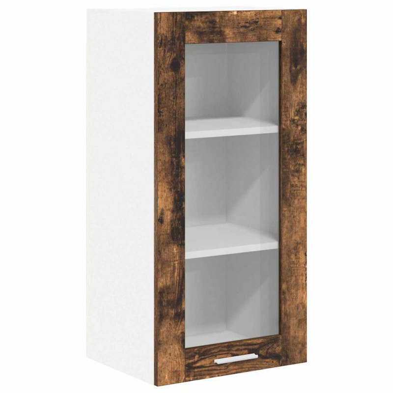 Szafka wisząca z drzwiami 2 pcs Dąb wędzony 40 x 31 x 80 cm