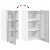 Szafka wisząca z drzwiami 2 pcs Szary Sonoma 40 x 31 x 80 cm