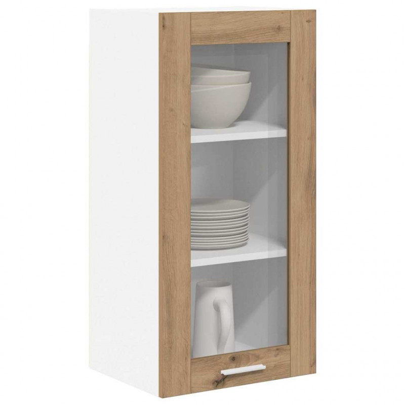 Szafka wisząca 2 pcs Dąb rzemieślniczy 40 x 31 x 80 cm