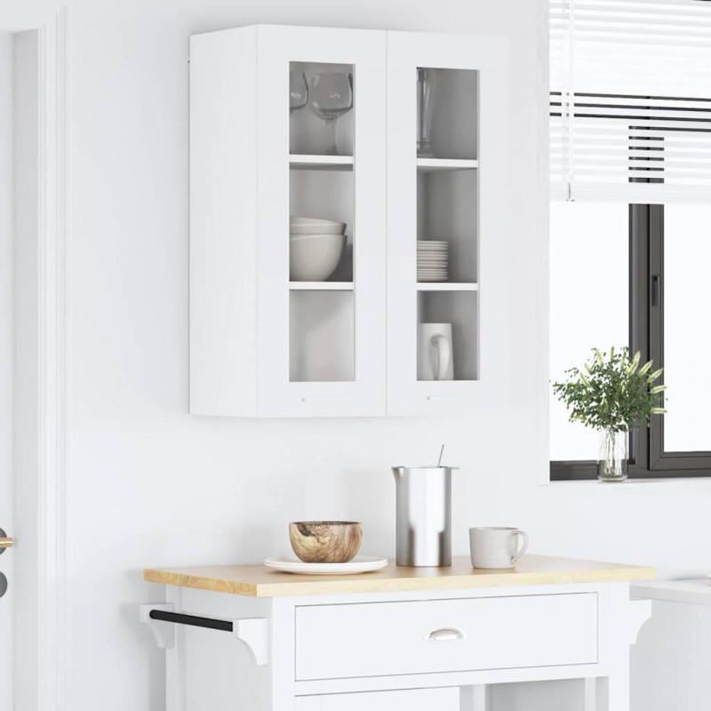 Szafka wisząca Biały 60 x 31 x 80 cm Materiał drewnopochodny