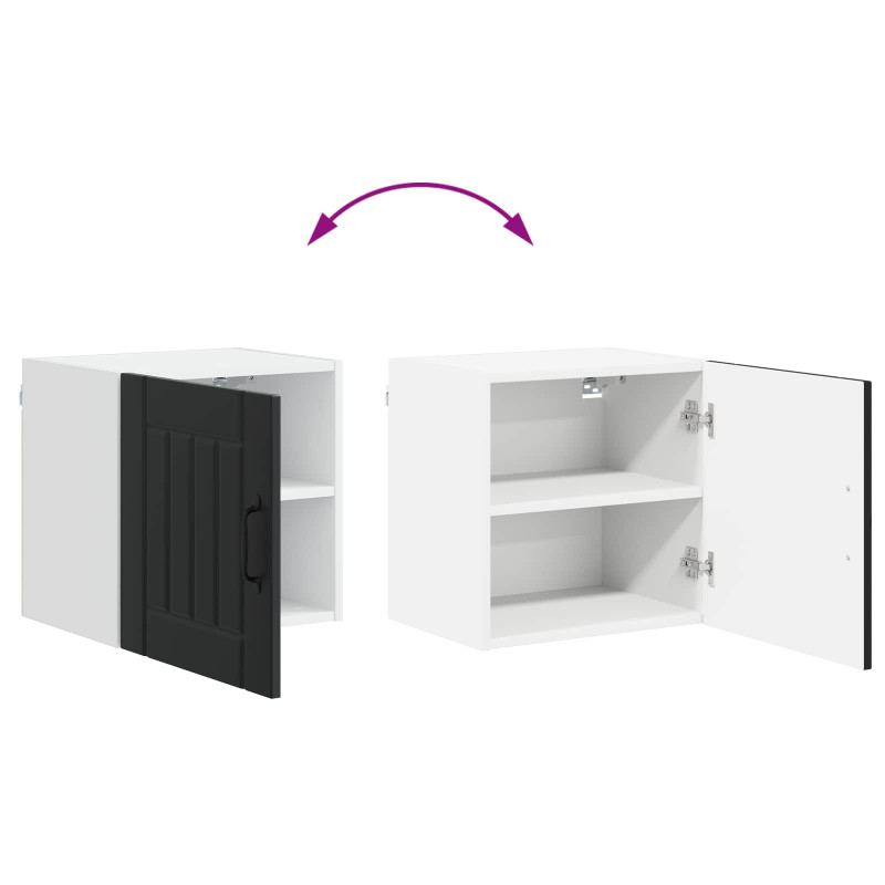 Szafka kuchenna 2 pcs Czarny 40 x 31 x 40 cm