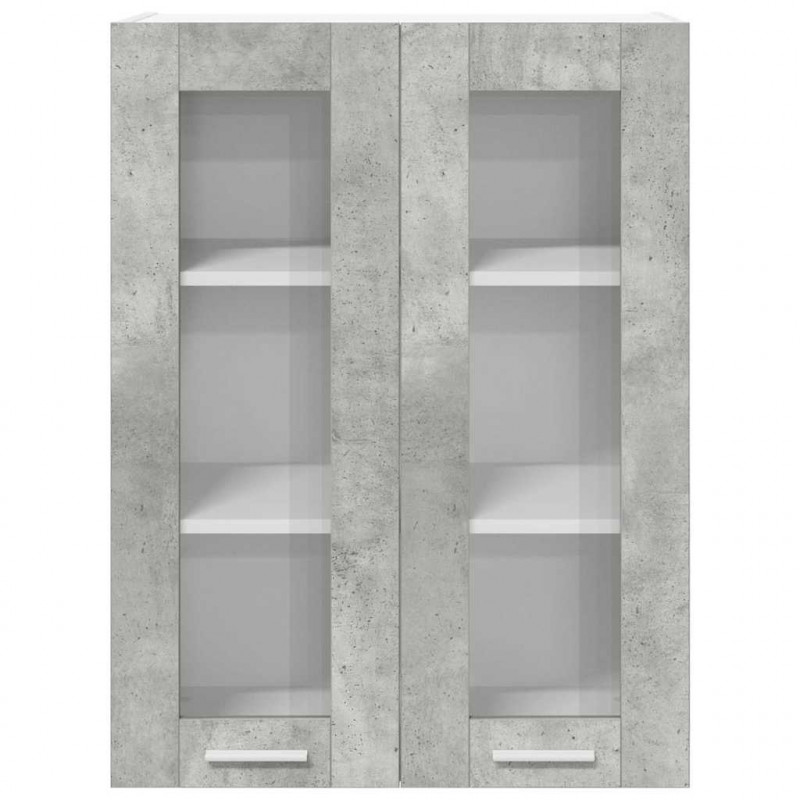 Szafka wisząca z przechowywaniem Betonowy szary 60 x 31 x 80 cm