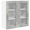 Szafka wisząca z przechowywaniem Betonowy szary 80 x 31 x 80 cm