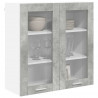 Szafka wisząca z przechowywaniem Betonowy szary 80 x 31 x 80 cm